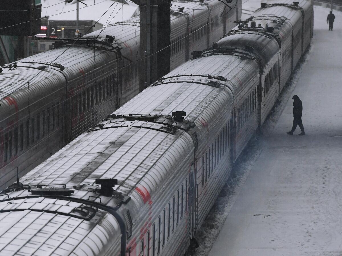    Поезда дальнего следования на железнодорожном вокзале | © РИА Новости / Александр Кряжев