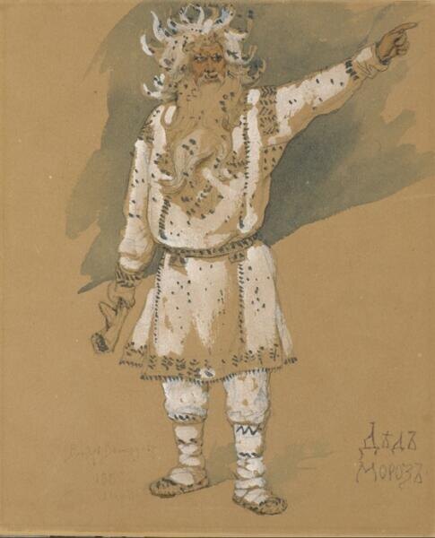    Виктор Васнецов, «Дед Мороз», эскиз костюма для оперы Н. А. Римского-Корсакова «Снегурочка». Фото: общественное достояние