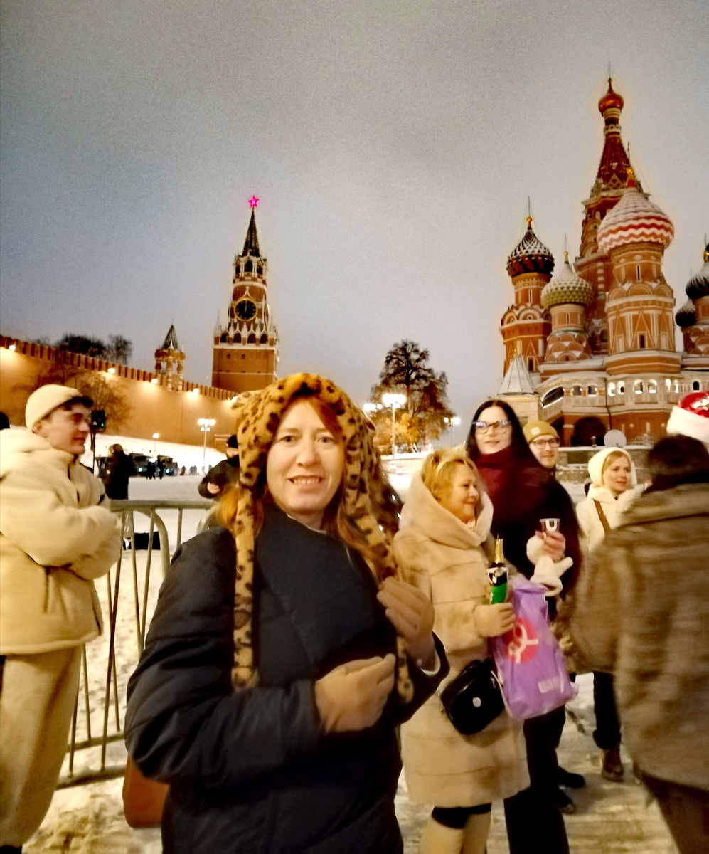 В новогоднюю ночь на Большом Москворецком мосту 