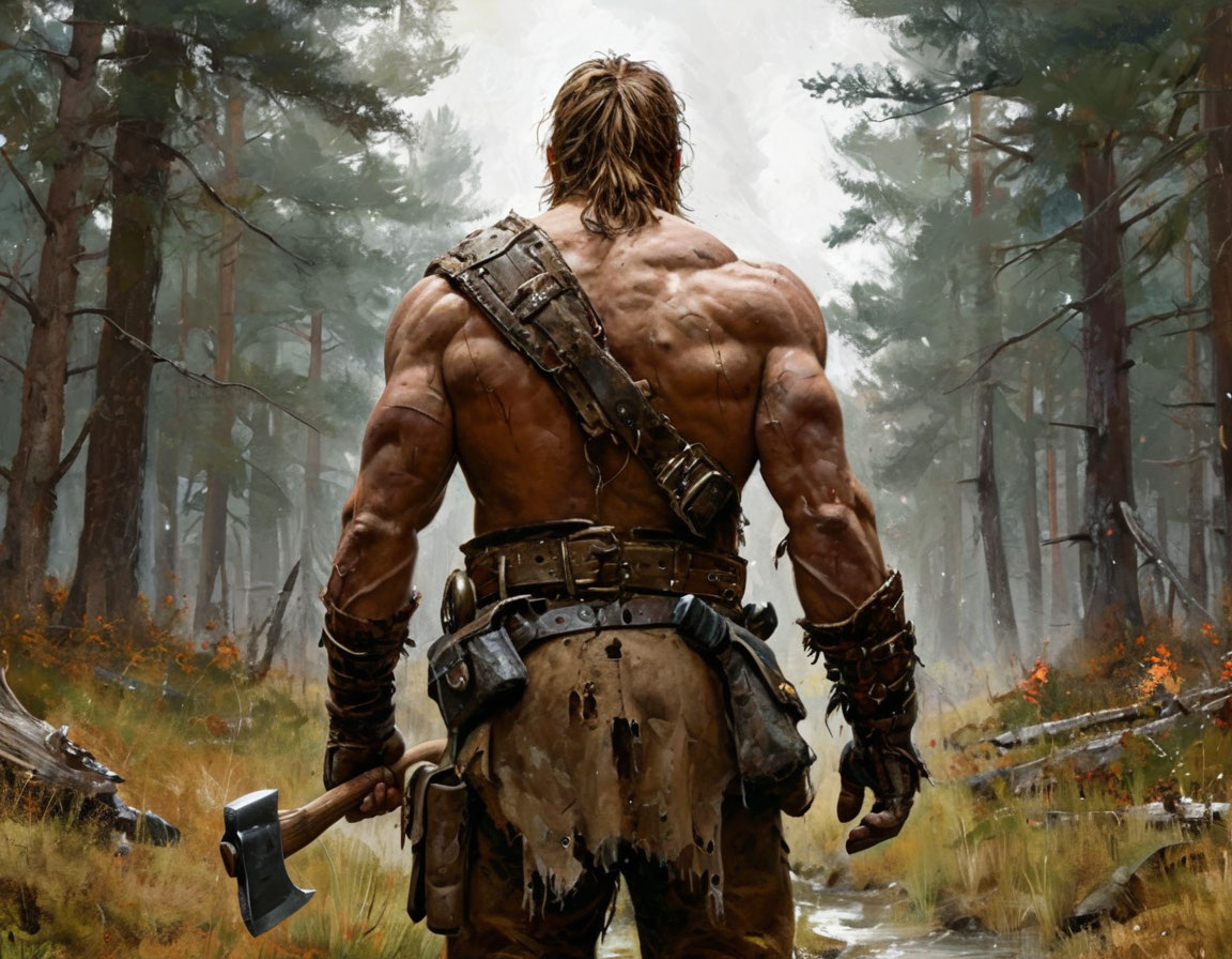 Картинка от Шедеврума. Дровосек.