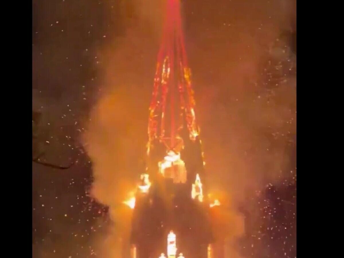    Пожар в церкви в Амстердаме | © соцсети