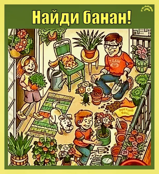 🍌 Банановый челлендж: найди за 5 секунд!