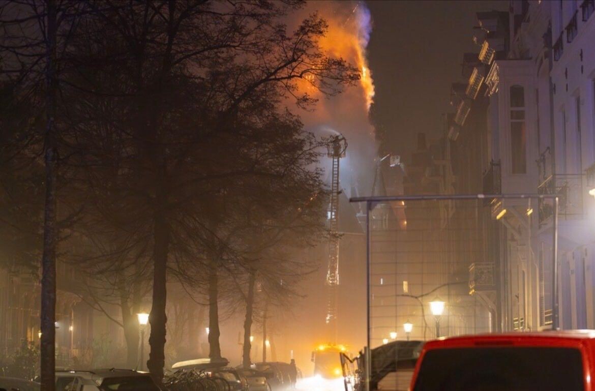   Пожар в церкви в Амстердаме / Источник: Соцсети