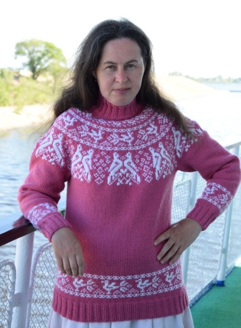 Лопапейса с жаккардовым узором, фото авторов