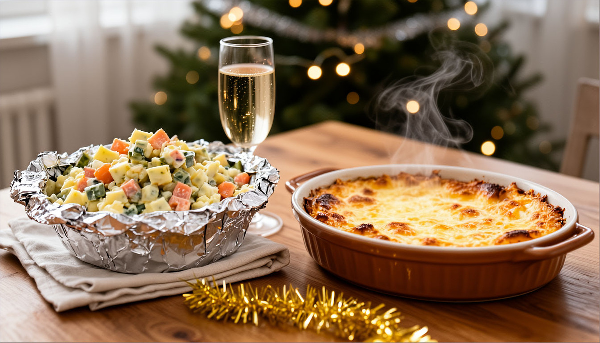 🥗 «Что приготовить 1 января, если Новый год уже съели, а в холодильнике — только салат „Оливье“ и вчерашняя шуба».