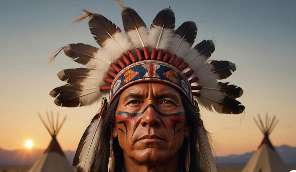 Почему-то так ИИ представляет Трампа в образетиндейца