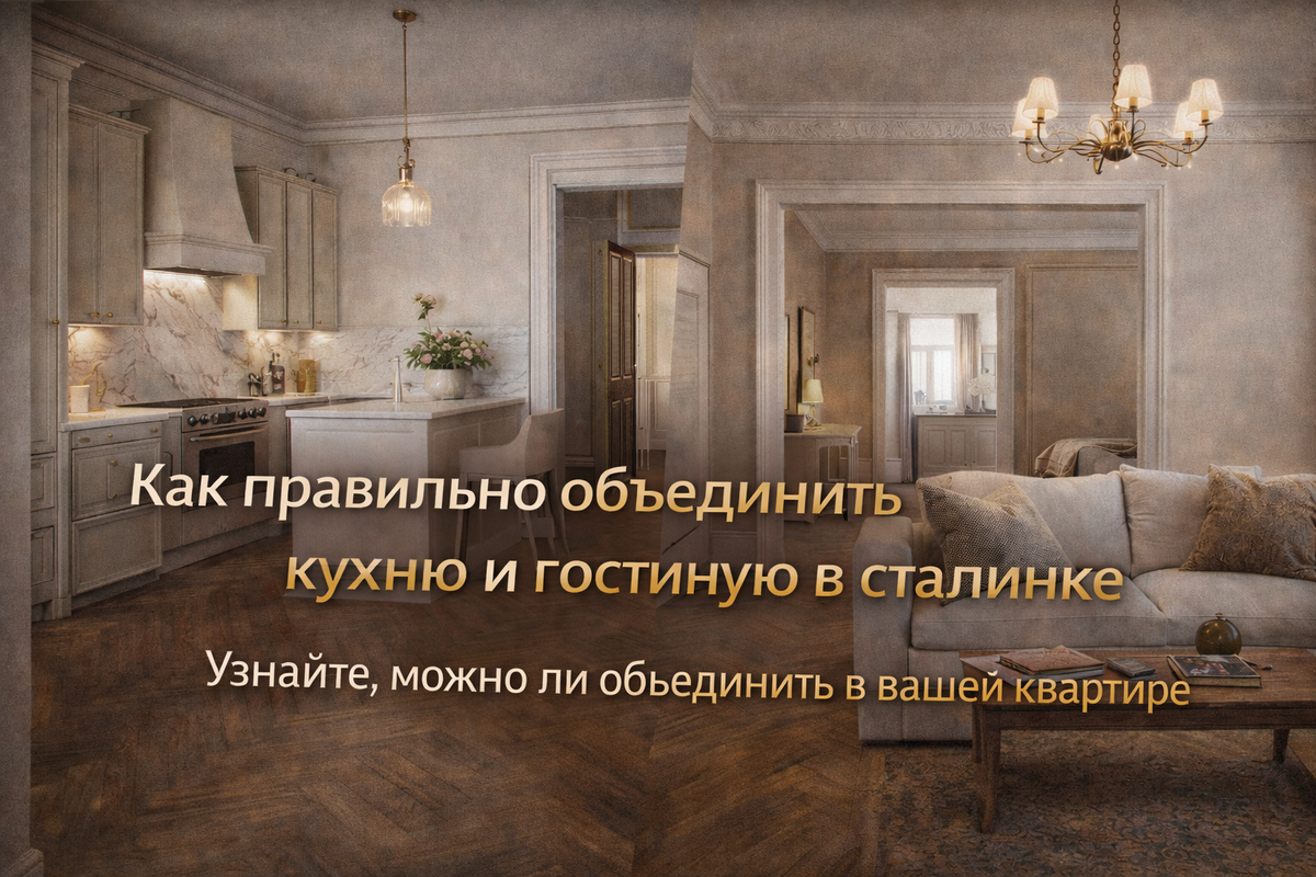 Как правильно объединить кухню и гостиную в сталинке - ремонт в сталинке Сталинки.рф