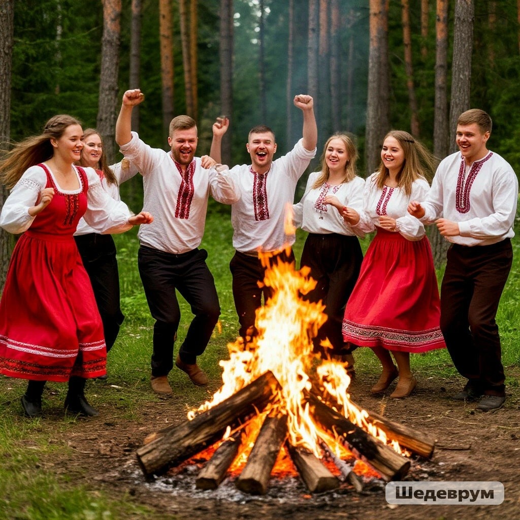Вроде бы простой обряд - прыжки через костер. А огромное количество лярв и бесов уничтожаются в теле человека, и человек становиться здоровым. Кроме того - слабовольный никогда не сможет прыгнуть сквозь костер.