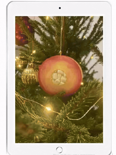 Видео-мастер-класс от студии «Miravis»  «Арт-открытка со сладким сюрпризом: Новогодний шар в технике акварельные градиенты»