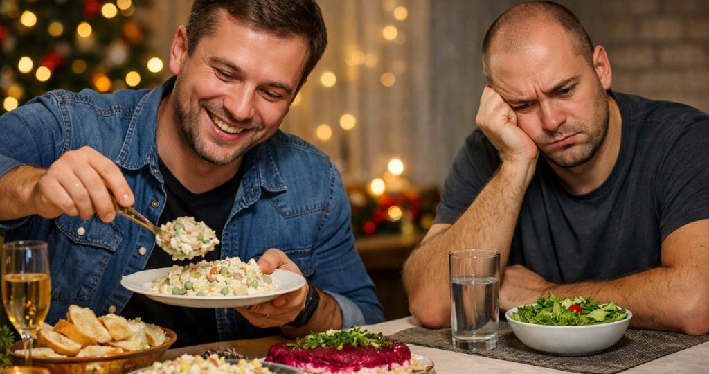 «Мы чуть не развелись из-за оливье»: как ЗОЖ поссорил семью перед Новым годом