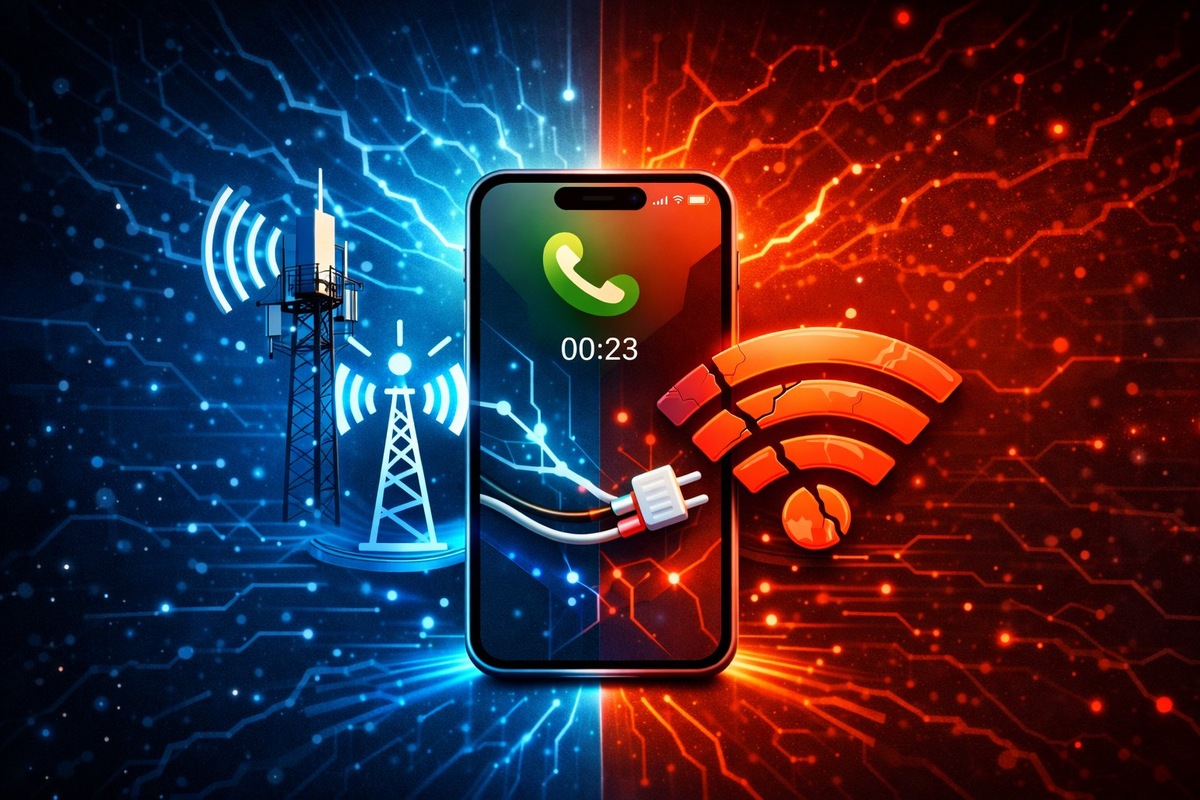    Интернет во время звонков может пропадать