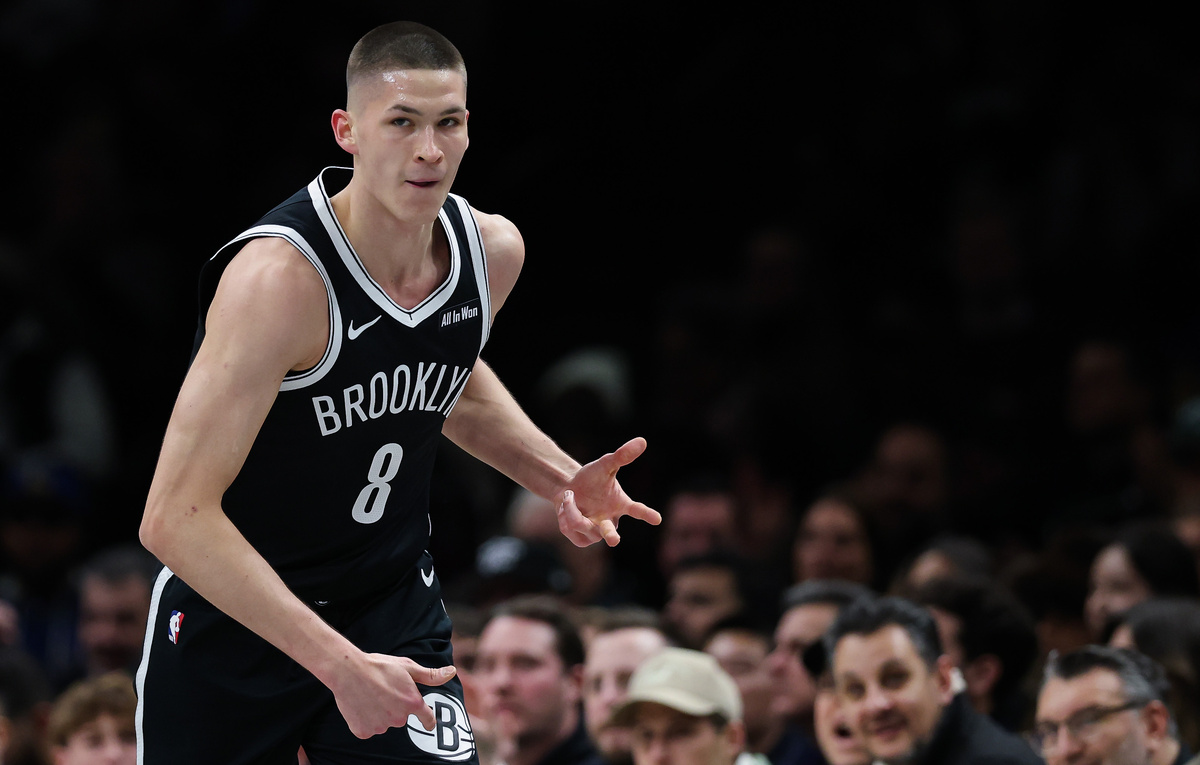    Баскетболист "Бруклина" Егор Демин  Ishika Samant/Getty Images