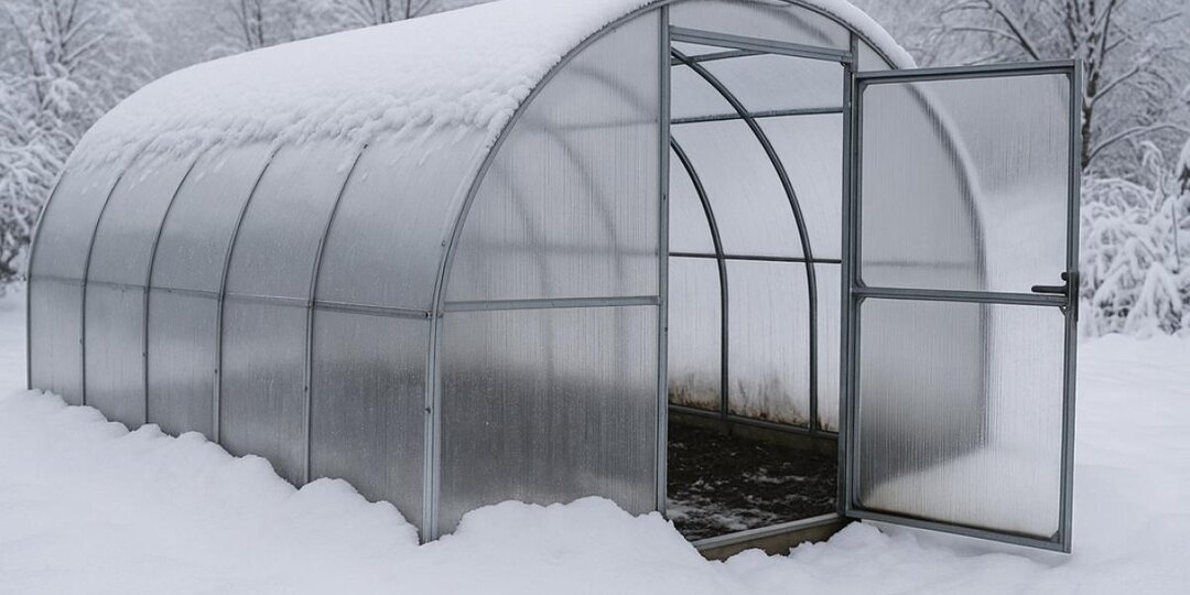 Закрытая теплица зимой формирует собственный микроклимат