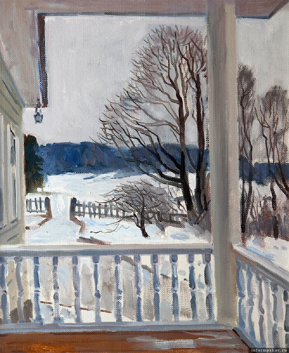 Виктор Лысюк. Зима в Михайловском (2017). Из фондов Пушкинского заповедника