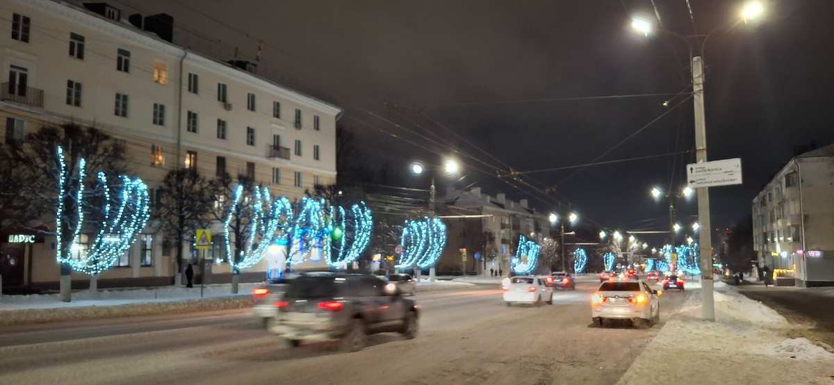 Иллюминация на Ленина