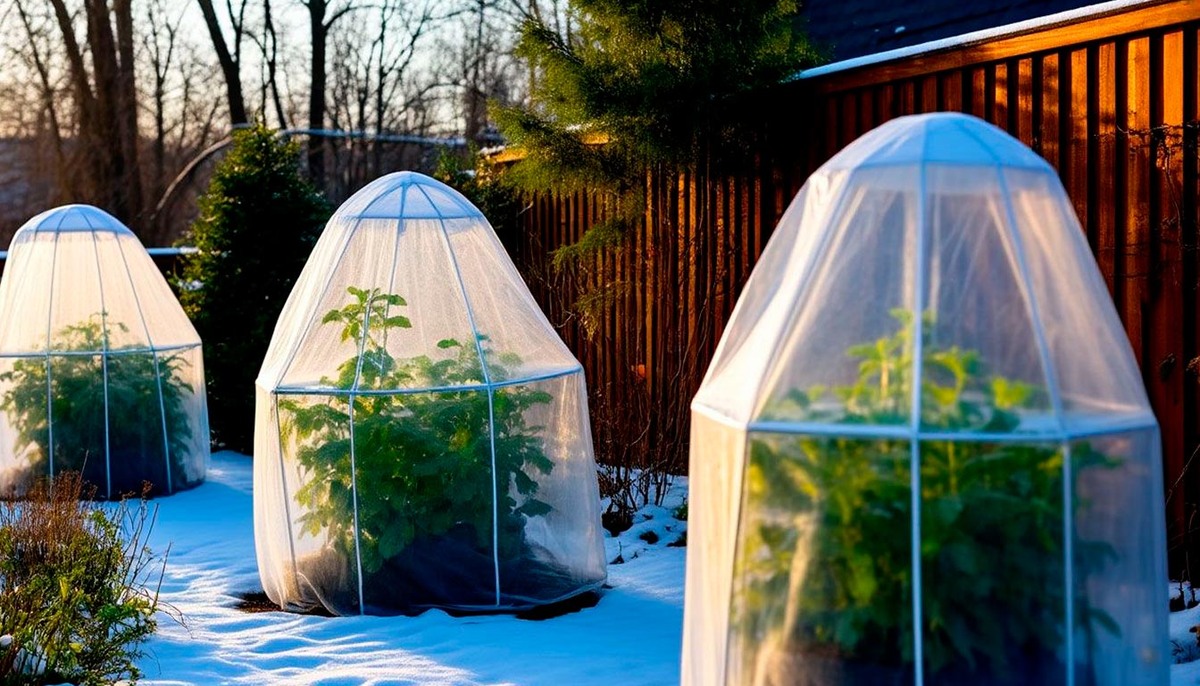 Укрытие и защита растений зимой необходимы для предохранения от низких температур, ветра, солнечных ожогов и механических повреждений, что обеспечивает успешную зимовку и сохранение здорового состояния растений весной.