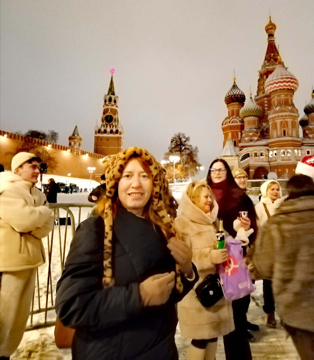 В новогоднюю ночь у подножия Кремля 