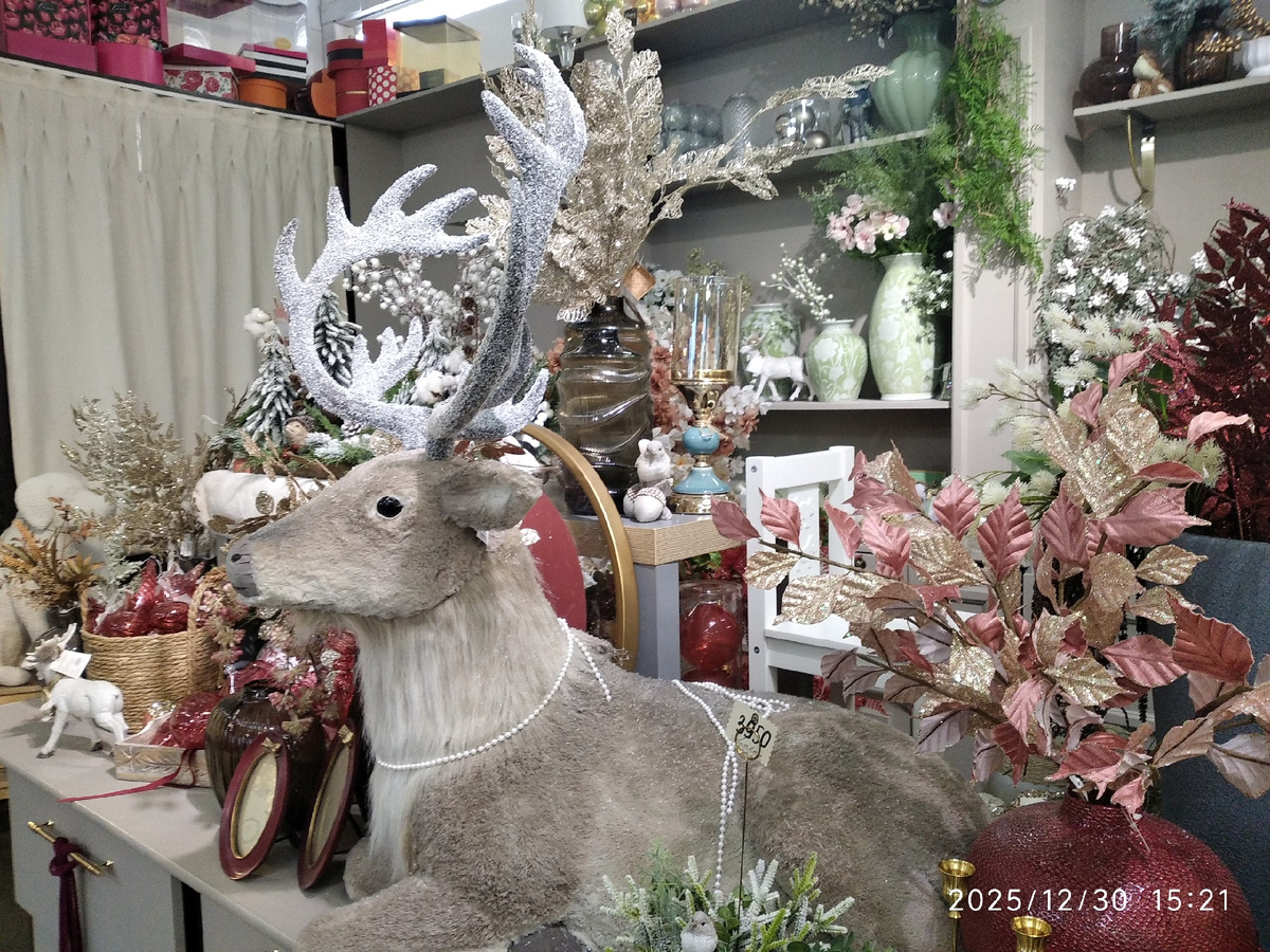 фотографии новогоднего декора в магазине