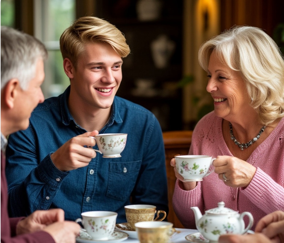 Саша знакомится с родителями Аделины