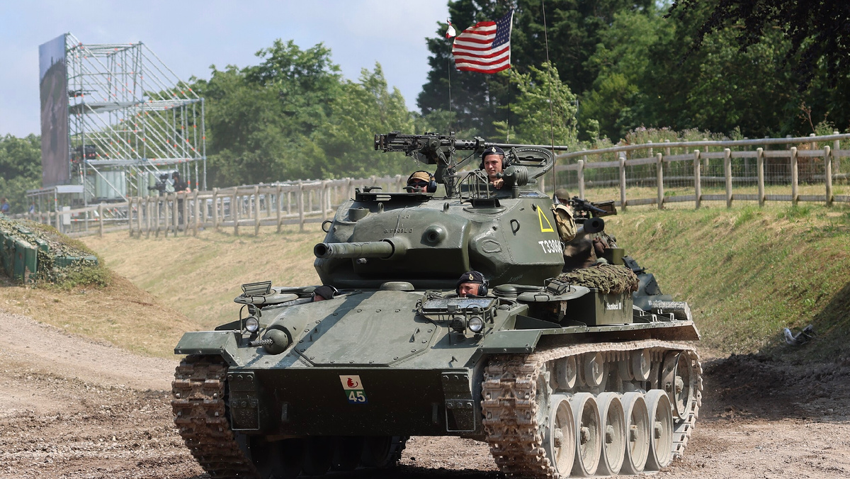 Сохранившийся танк M24 на выставке Tankfest 2023.