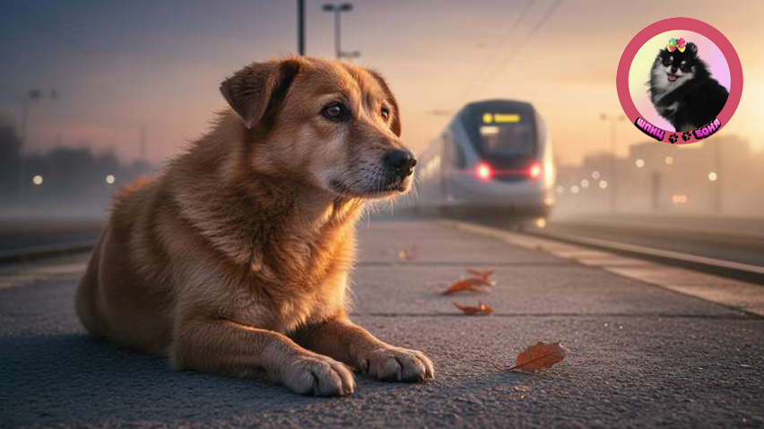 пёс на перроне