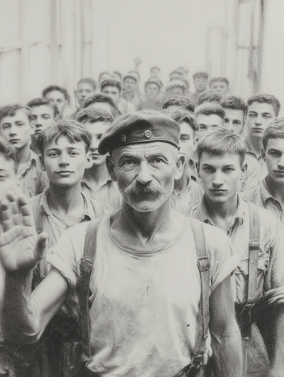 Оставайся в заводе, Шура! Мы ждем тебя, получишь разряд, зачем тебе сдался этот десант? Зачем тебе это парень? Ты в пекло грезишь, Афганом бредишь? Иллюстрация создана ИИ по описанию автора.