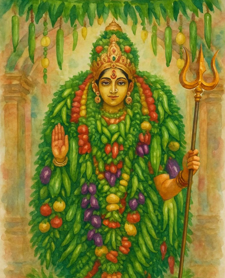 Богиня Шакамбари. Изображение: in.pinterest.com