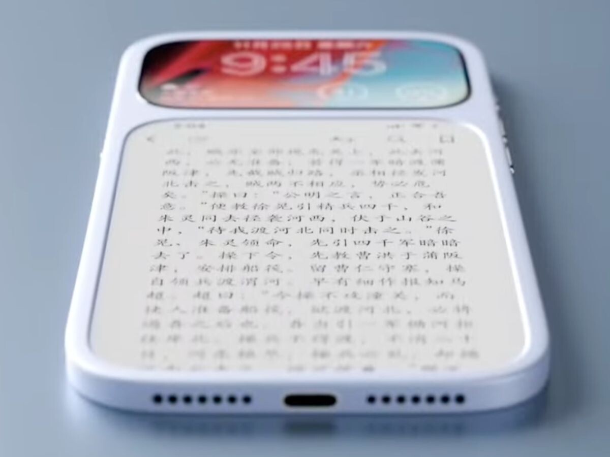    Дизайнер показал концепт смартфона с двумя передними экранами