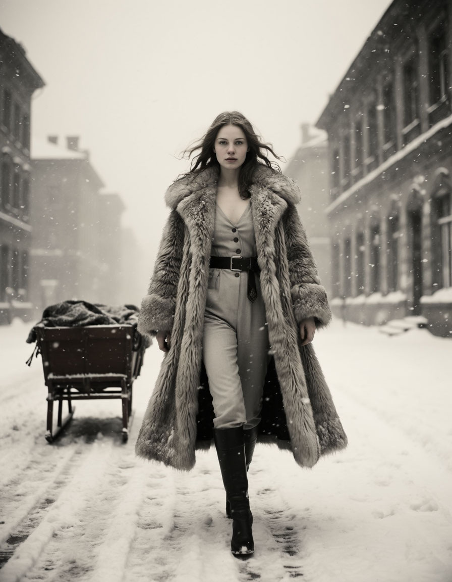 Зима, сани, доха — и ни слова лишнего