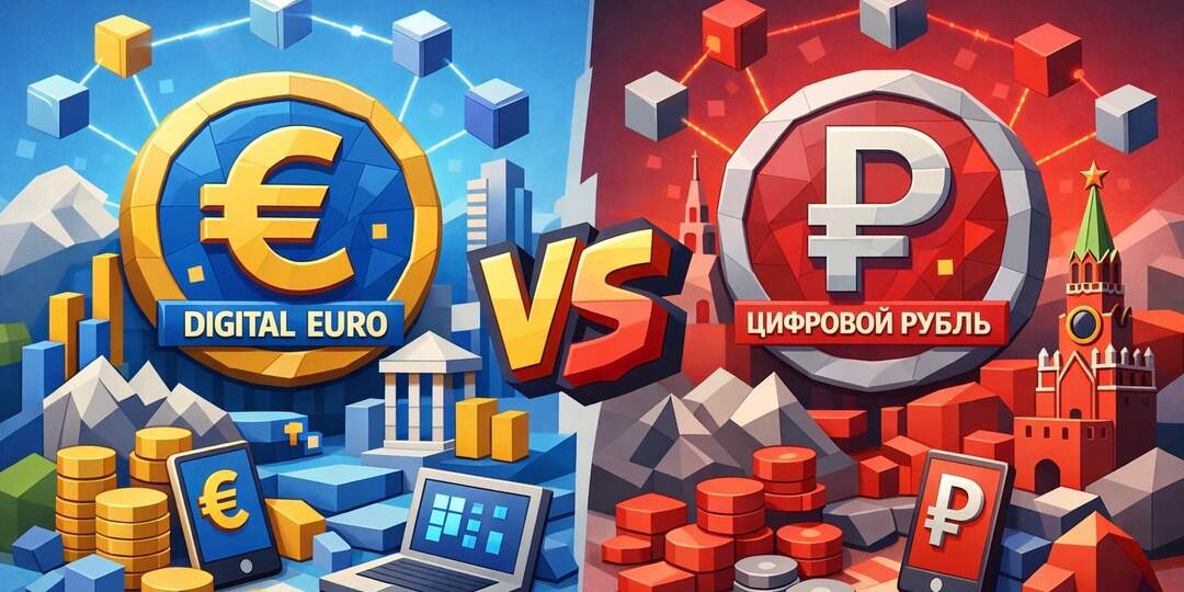 Цифровой евро vs цифровой рубль