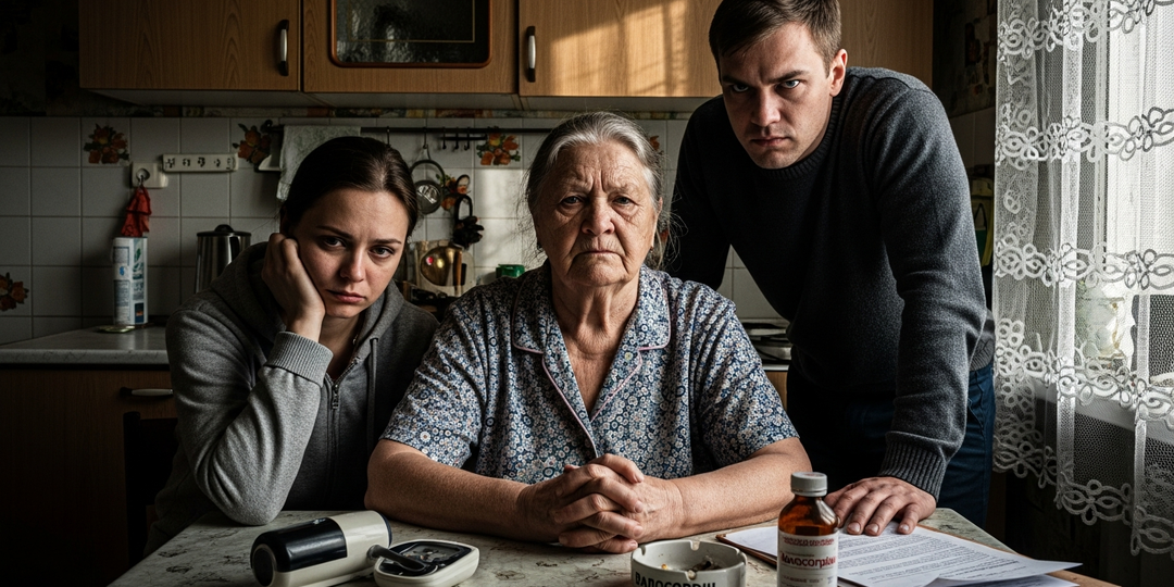 Ты — дряхлая обуза! Собирай вещи и исчезни! — дочь выставила мать за порог.