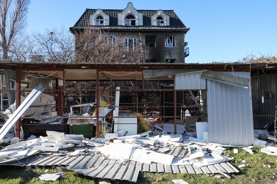    Трагедия произошла в селе Хорлы Херсонской области. Фото: Александр Полегенько/ТАСС
