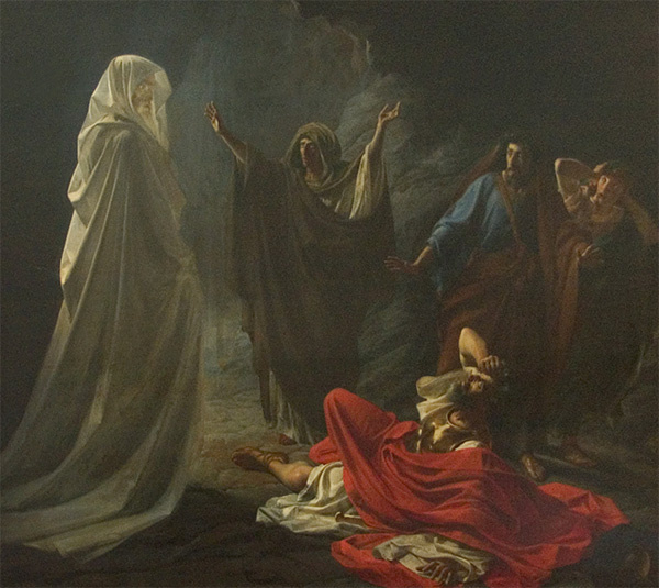 Картина Н. Ге  «Саул у Аэндорской волшебницы» (1857) 
