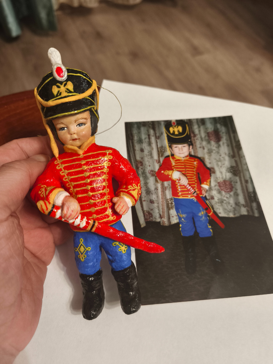 Ёлочная игрушка из ваты. Автор: Никифорова Светлана