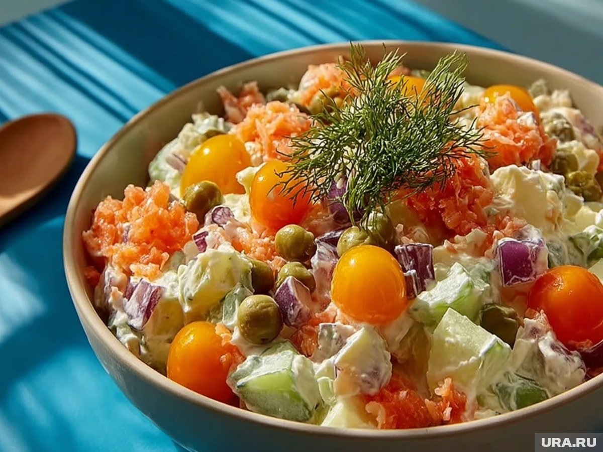     Особенно небезопасно длительное хранение салатов, заправленных майонезом (архивное фото)