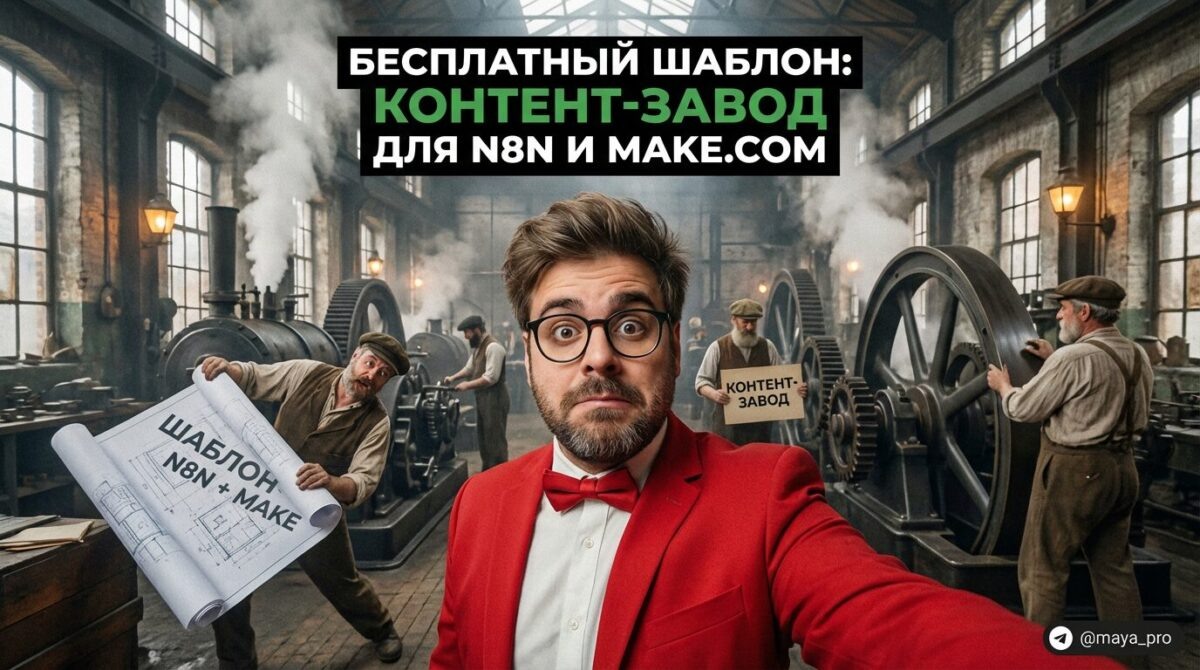    Шаблон контент‑завод для n8n и Make.com Артур Хорошев