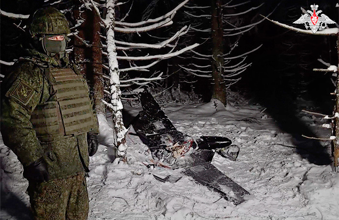    Демонстрация украинского БПЛА «Чаклун-В», сбитого в ходе отражения террористической атаки киевского режима.скриншот видео/Минобороны России