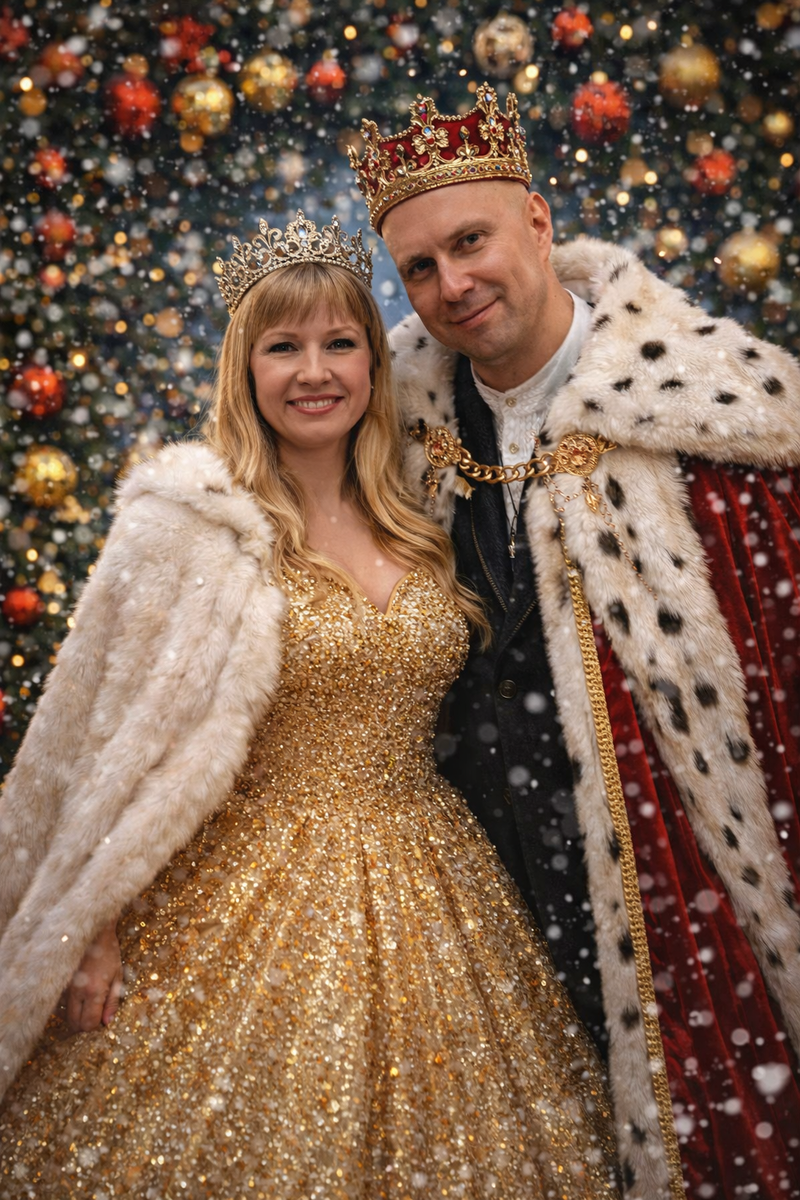 Похожи на нас с мужем, но лица поменяли сильно.