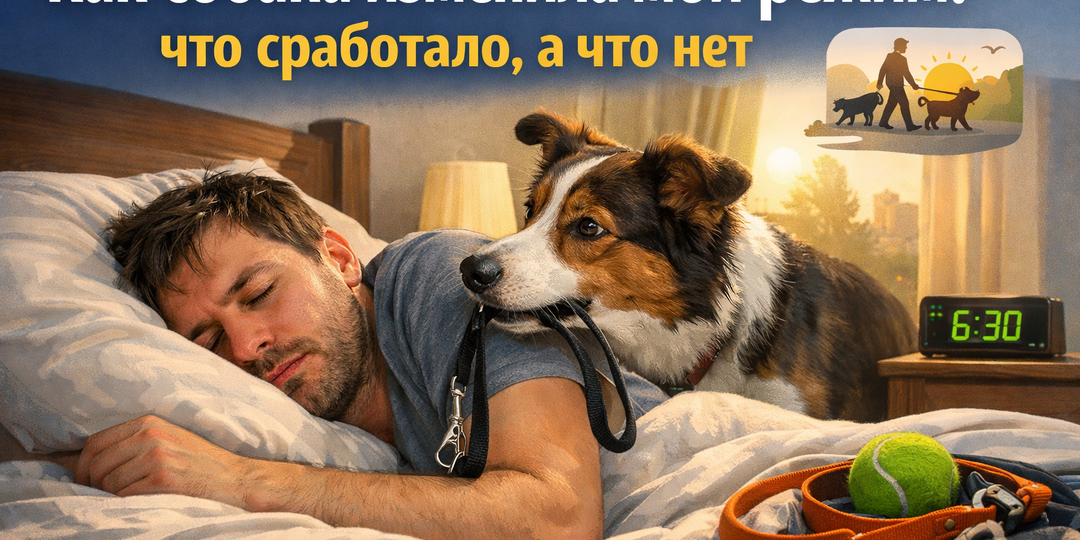 Как собака изменила мой режим: что сработало, а что нет.