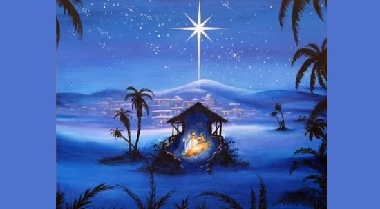 Путеводная Вифлеемская звезда показала путь к младенцу Иисусу