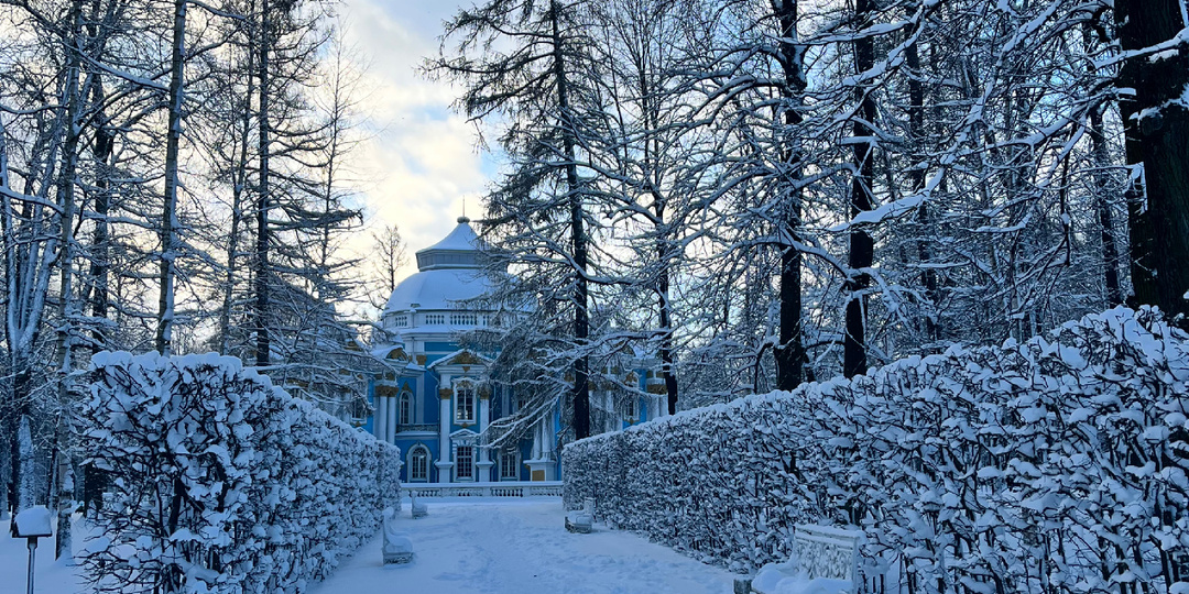 Пушкин. Первое января. Когда погода так и манит на прогулку. А какой ваш Новый год?