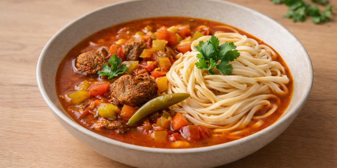 Вкуснейший Лагман, который согревает холодной зимой с бараниной и ароматными специями