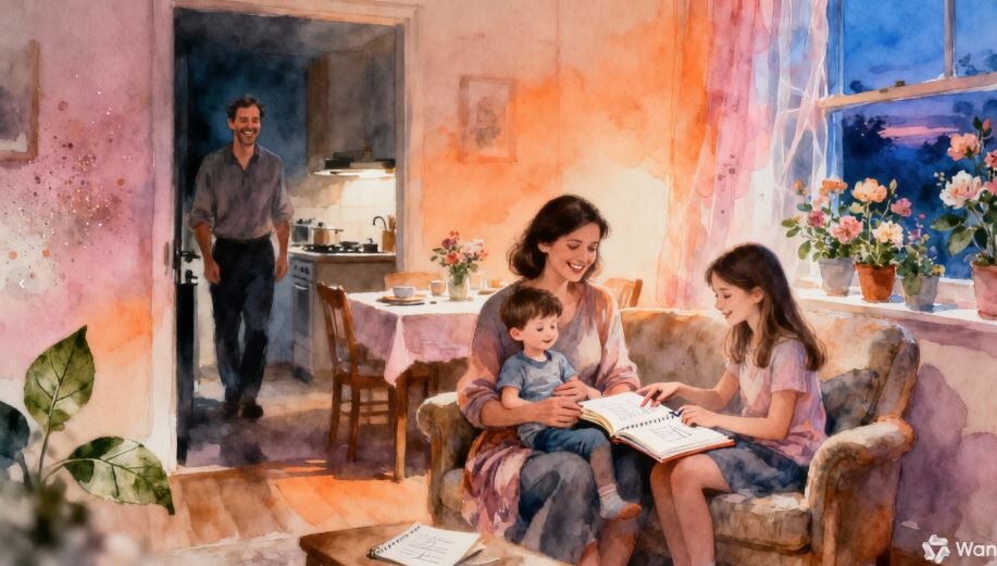 "...сил осталось достаточно, чтобы пообщаться с семьёй..."