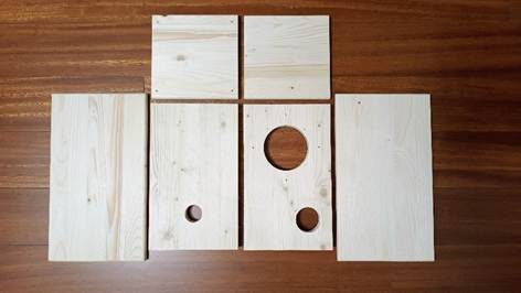 Заготовки для корпуса с просверленными отверстиями