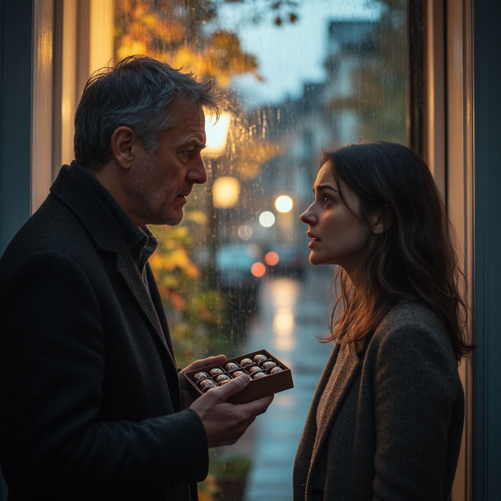 Он стоит на пороге, немного сутулый, волосы посерели, как десять лет назад, когда захлопнул за собой дверь