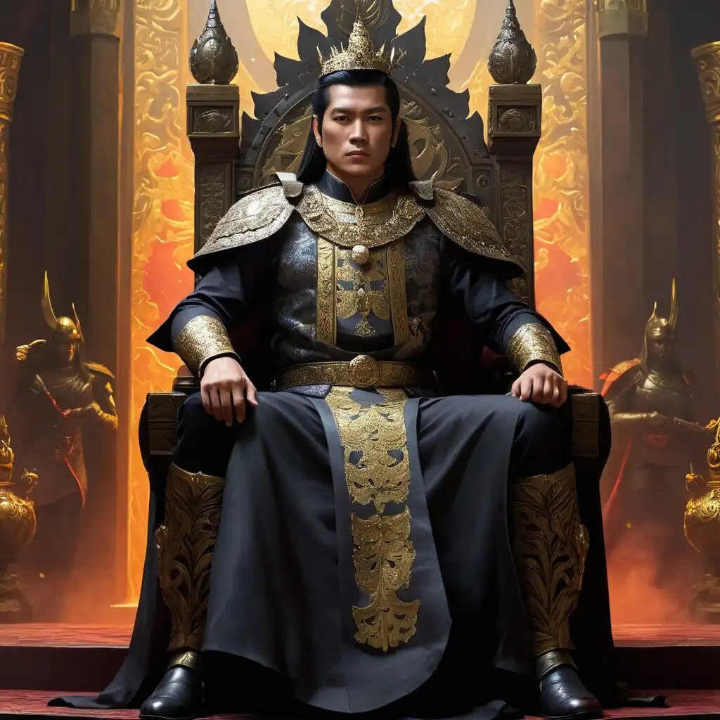 Раден Виджая - император Маджапахита на троне