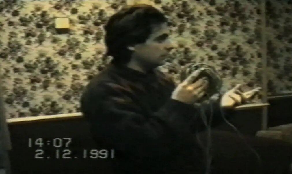    Валерий Шляфман при проверке показаний. Фото: кадр видео ГСУ СК по Петербургу