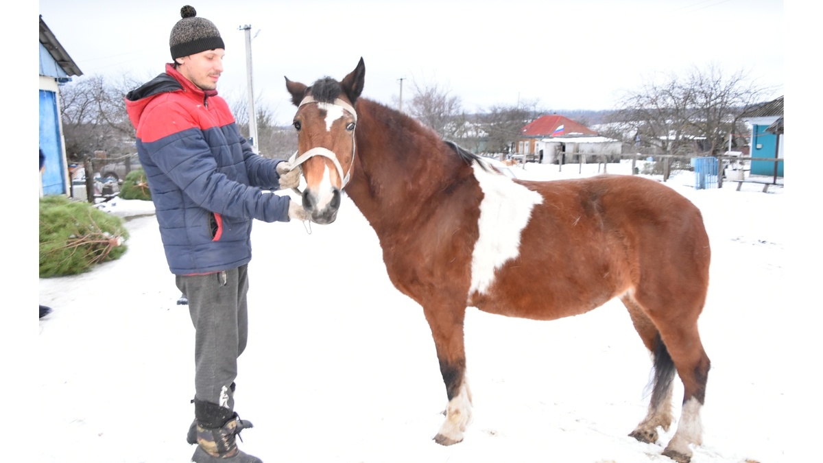 Сын Алексей с любимицей семьи Лебедевых