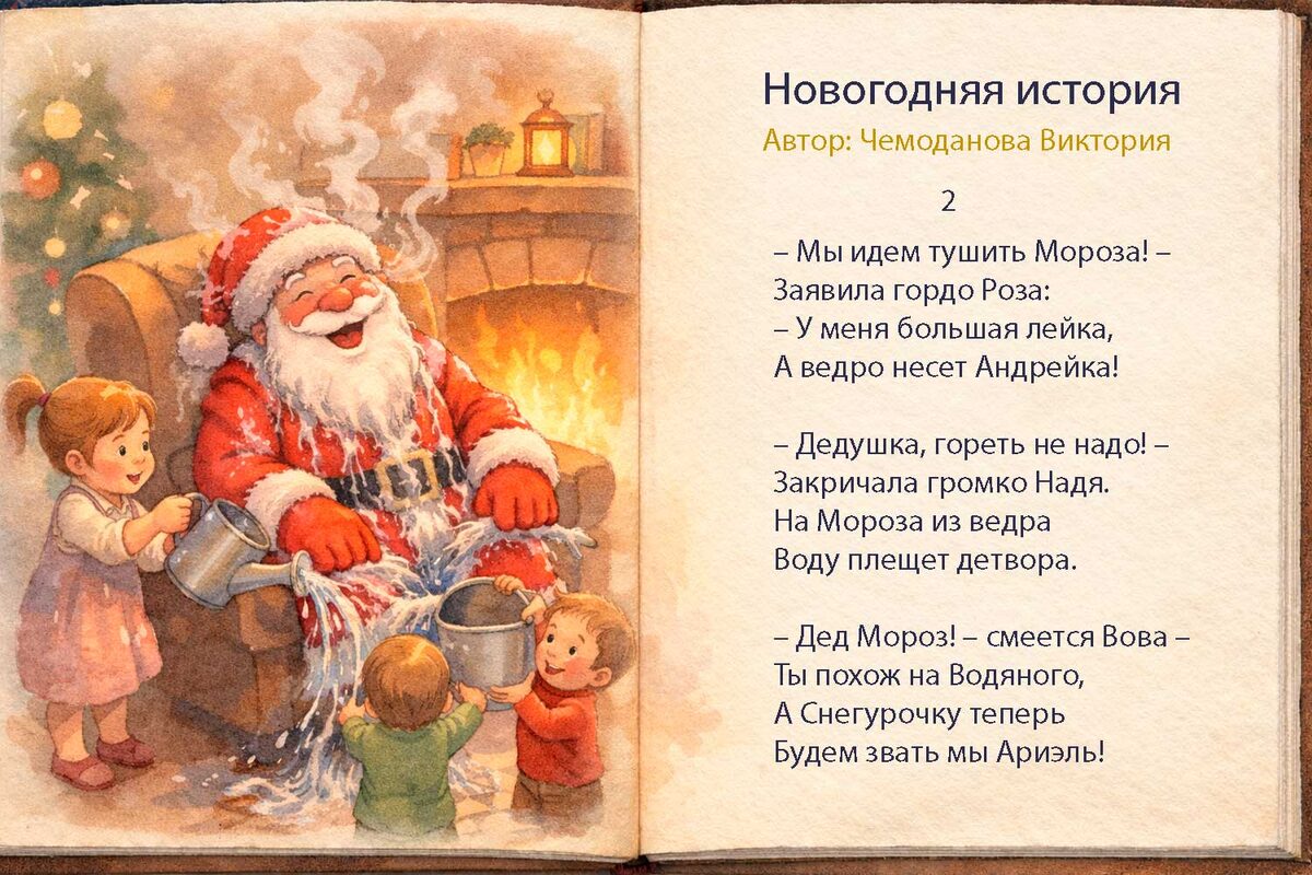 Новогодняя история иллюстрация на сайте v-chemodanova.ru страница 2