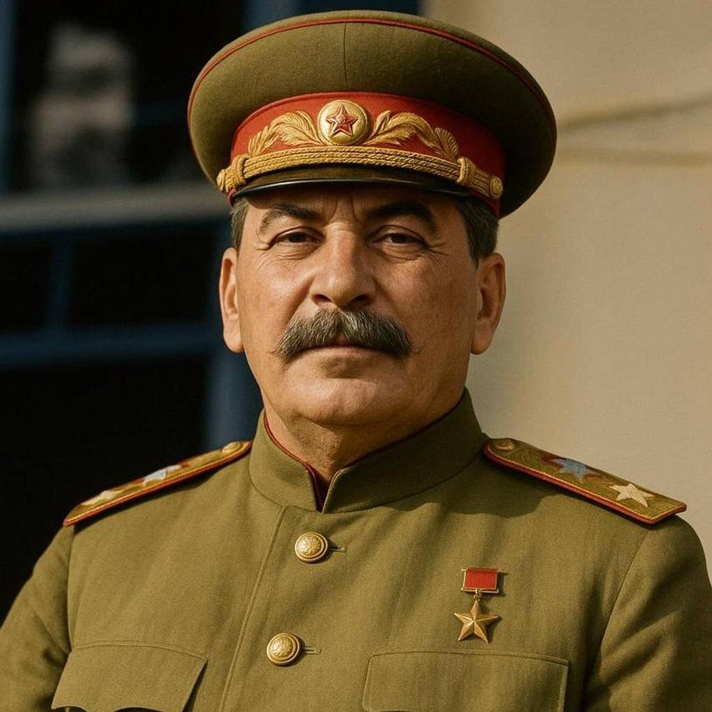 Сталин. Создано ИИ.